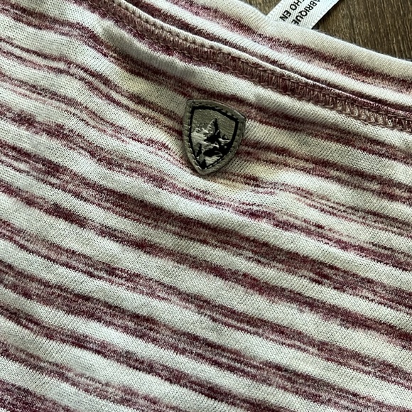 Kuhl Aria Striped Hiking Casual V Neck Tank Top - Picture 8 of 8